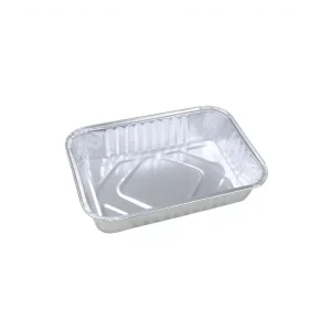 610ml Heat-Sealable Disposable Rectangular Aluminum Foil Food Container with PET Packaging