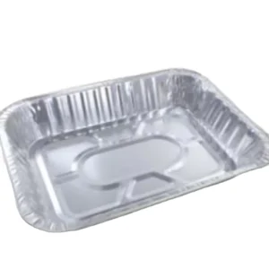 6800ml 435x322x70mm Aluminum Foil Container Disposable Extra Large Roasting Pan with Lid for Baking Kitchen Party Wedding