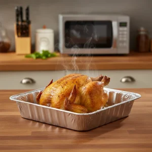 6800ml Food Grade Disposable Aluminum Foil Baking Pan 73.4g Recyclable Tray for Thanksgiving Turkey Roasting & Meal Prep