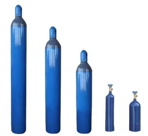 6M3 Steel High Pressure Oxygen Nitrogen Argon CO2 Gas Cylinders 48kg