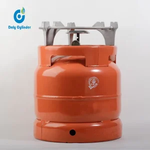 6kg 14.4L Steel Low Pressure LPG Gas Cylinder for Portable Camping