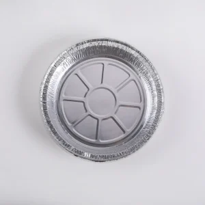 7-Inch Disposable Round Aluminum Foil Containers with PP Plastic Lid, Oven-Safe Food-Grade for BBQ and Baking