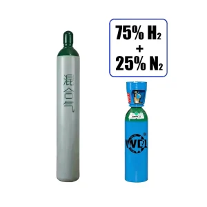 75% Hydrogen + 25% Nitrogen Mixed Gas Cylinder for Welding and Leak Detection