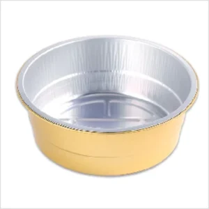 800ml Round Aluminum Foil Container with PP Plastic Lid for Baking