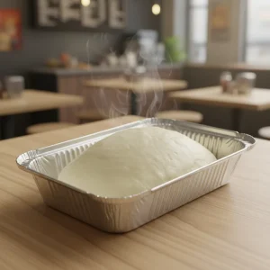 8389 Disposable Food Grade Aluminum Foil Tray with Paper Lid