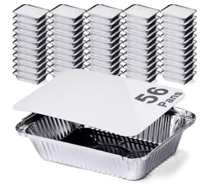 8389 Oblong Aluminum Containers 210 Aluminium Foil Container 800ml Foil Tray Aluminum Foil Food Containers with Lids