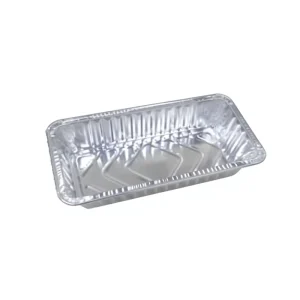 850ml Aluminum Foil Container 220x113x50mm Disposable Heavy Duty Rectangular Baking Pan with Lid for Meal Prep Takeout Bakery