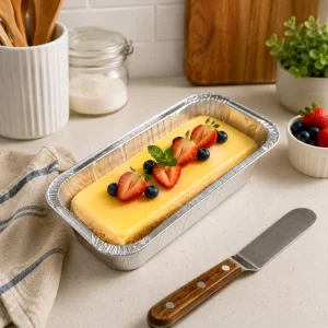 850ml Disposable Aluminum Foil Tray Rectangle Catering Container Recycled Rectangular Cup Bake Packaging