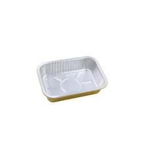 850ml Rectangle Disposable Aluminum Foil Food Container for Portable Storage