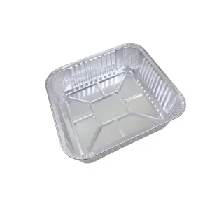 8×8 Heavy Duty Aluminum Foil Food Grade Square Baking Container with Custom Logo