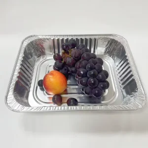 9*13 Inch Half Size Deep Steam Table Aluminum Foil Container, 323*263*64mm, 3500ml
