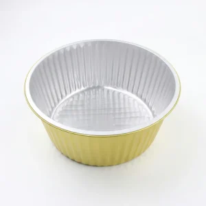 9.8-inch Aluminum Foil Pan Disposable PP Bowl Ramekin Container for Cooking and Baking 3500ml