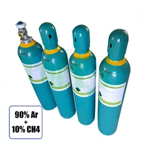90% Argon + 10% Methane Mixed Gas Cylinder for Semiconductor Manufacturing