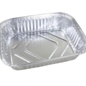 900ml 213x160x45mm Aluminum Foil Tray Container Rectangular Lunch Box with PET Lid for Takeout Bakery Airline Party Food