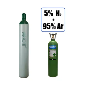 95% Argon + 5% Hydrogen Protective Mixed Gas Cylinder for K-TIG Welding