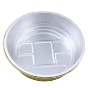 950ml 180x180x47mm Round Aluminum Foil Container Dessert Pan BBQ Tray for Takeaway Food Airline Party Food Soup Kitchen