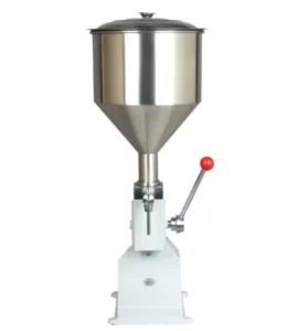 A-03 5ml Manual Paste and Liquid Filling Machine for Honey, Toothpaste, Juice, Gel, Shampoo, and Hand Wash
