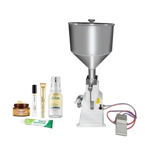A02 Pneumatic Semi-Automatic Filling Machine, 1-10 ml, for Tubes and Bottles