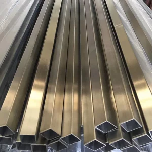 ASTM A554 304 316L Stainless Steel Square Tube Welded Mirror Hairline 2mm 50x50mm