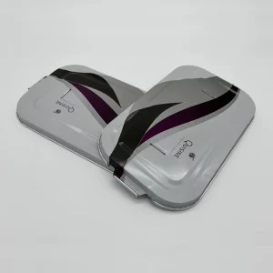 Airline Silver Aluminum Foil Food Container with Lids