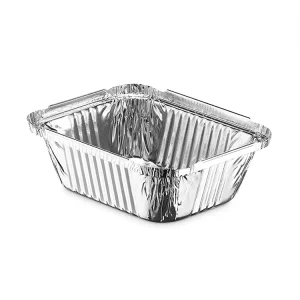 Aluminum Foil Container PE Silver Foil Tray RE185 for Catering and Baking