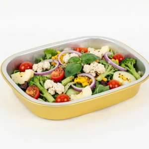Aluminum Foil Containers with Foil Lid Oven Safe Food Grade Disposable T208 700ML