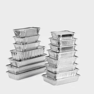 Aluminum Foil Takeaway Salad Box Lunch Box Bowl with Lid for Baking and Food Service