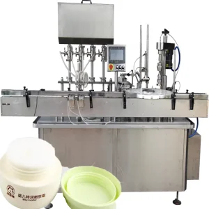 Automatic 100g Face Cream Filling and Capping Machine
