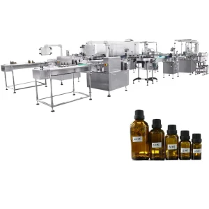 Automatic 10ml 100ml Rotary Filling Capping Machine for Oil Perfume Chemical Liquid Bottling Equipment CE Certified