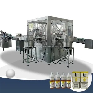 Automatic 10ml 30ml 60ml Bottle Filling and Capping Machine for CBD Oil, Liquid, Gel Packing
