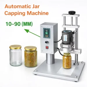 Automatic Desktop Capping Machine for Glass Bottle Plastic Jar Can Lug Lid Twist Off Capper Filling Capping Equipment