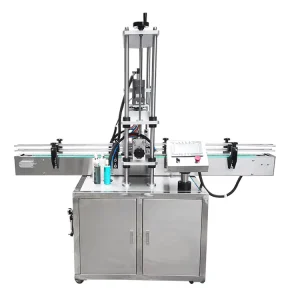 Automatic Electric Linear Four Wheel Screw Capping Machine for Plastic Glass Bottles High Speed Food Beverage Chemical