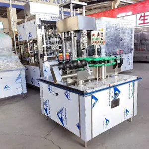 Automatic Electric Single-Head Aluminum Capping Machine for Glass Bottles 2000 BPH