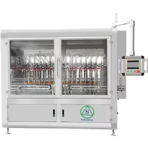 Automatic Linear Liquid Filling Machine for Wine, Beverage, and Water Bottles