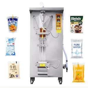 Automatic Liquid Packing Machine Water Milk Juice Sachet Filling Sealing Machine Liquid Pouch Packaging Machine 50-500ml