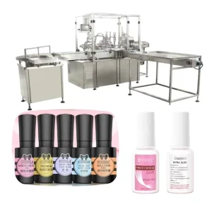 Automatic Nail Polish Filling and Capping Machine Quantitative Sealing Production Line for Glass