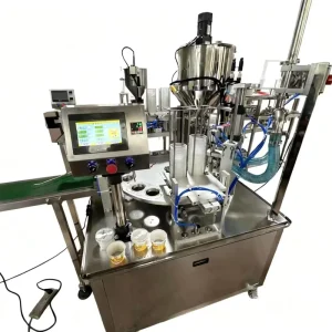 Automatic PLC-Controlled High-Accuracy Liquid Filling Sealing Capping Machine 220V for Plastic Beverage Production Lines