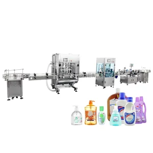 Automatic Piston Shampoo Detergent Liquid Filling Machine Production Line