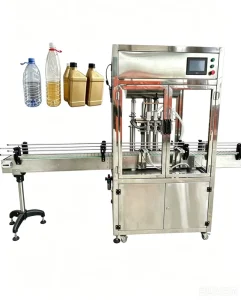 Automatic Pneumatic Liquid Filling Machine 50-5000ml Adjustable for Carbonated Drinks with Pump & Gear