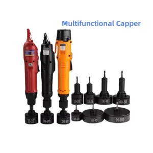 Automatic Portable Electric Capping and Sealing Machine for Paper and Wood Packaging, Engine-Driven Bottle Capper