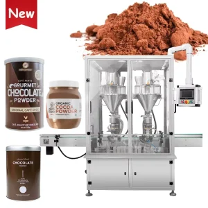 Automatic Powder Filling Machine for Cans, Bottles, and Jars