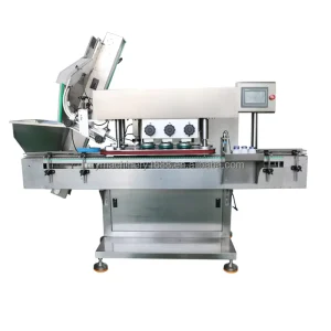Automatic Press Capping Machine with Lid Feeding Device