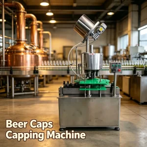 Automatic Rotary Crown Cap Crimping Machine for Glass Bottles, Small and Medium Breweries
