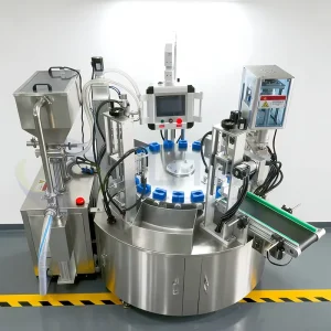 Automatic Rotary Filling and Capping Machine for Cosmetic Lotion