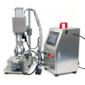 Automatic Servo Bottle Capping Machine, Pneumatic Glass Jar Twist-Off Capper for Food, Sauce and Honey Packaging