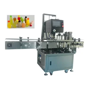 Automatic Servo Motor-Driven Food-Grade Plastic Bottle Screw Capping Machine with Stainless Steel Frame and Rotary Capping System
