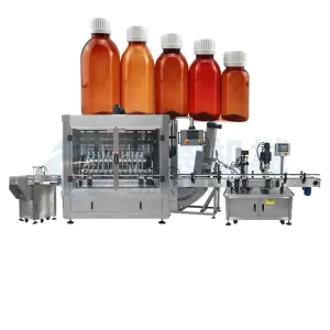 Automatic Single-Dose Injection Liquid Filling, Capping and Labeling Machine