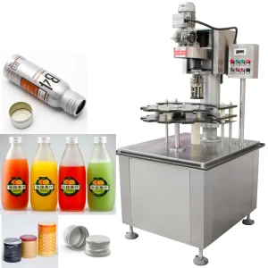Automatic Single-Head Capping Machine for Aluminum ROPP Caps and Glass Bottles