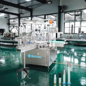 Automatic Small Vial Filling and Capping Machine for 2 ml, 3 ml, 5 ml, and 10 ml Perfume Bottles