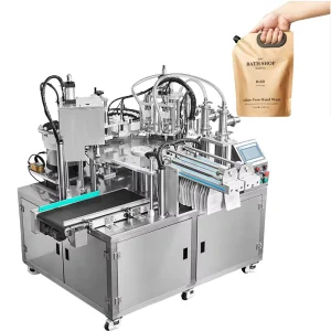 Automatic Spout Bag Liquid Filling Machine Jelly Beverage Drinking Jam Doypack Pouch Filling Closing Capping Machine